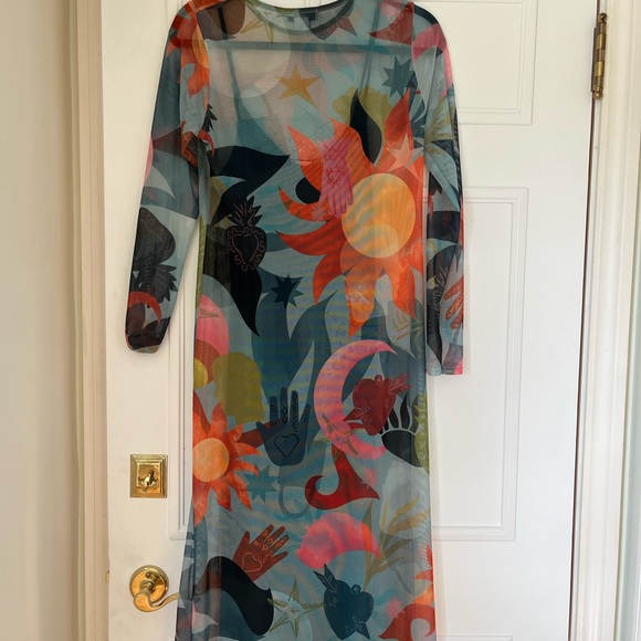 Colorful Abstract Mesh Maxi - Picture 6 of 9